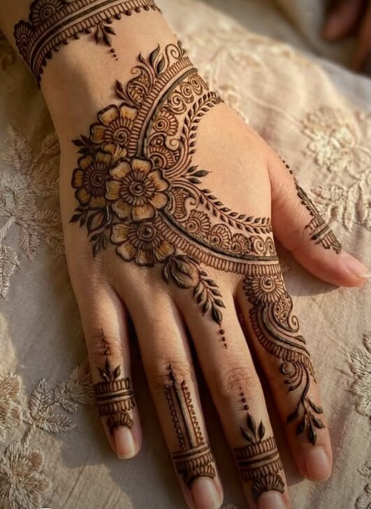 Floral Henna Design – Privat Bokning
